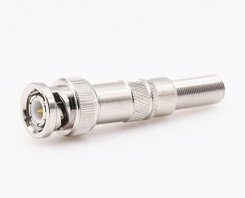 BNC連接器公頭帶彈簧直式焊接用于SYV-75-4