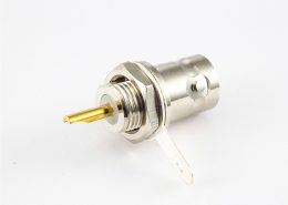 接地BNC50Ω插座直連接器面板安裝后鎖穿墻接線焊接