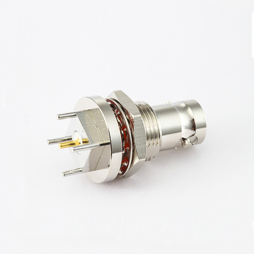 BNC50歐姆母頭直式焊接PCB板座子
