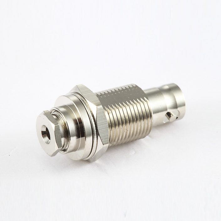 BNC 50歐姆母頭直式帶螺母裝接RG174/RG316電纜 BNC 50歐姆母頭直式帶螺母裝接RG174/RG316電纜