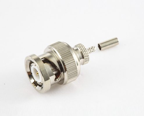 BNC  公頭直式螺母安裝式座子