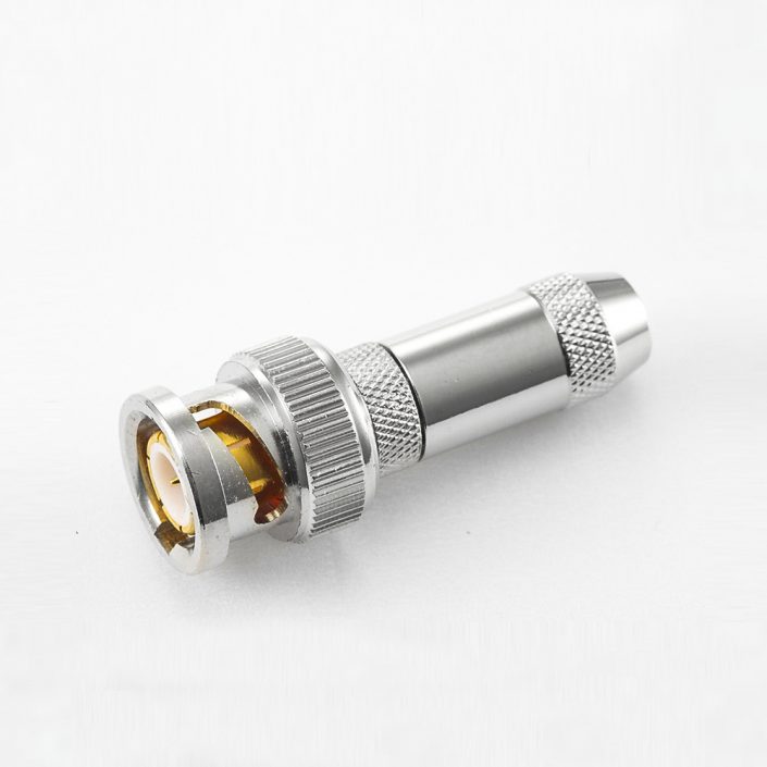 BNC 75歐姆公頭直式壓接SYV75-3電纜 BNC 75歐姆公頭直式壓接SYV75-3電纜