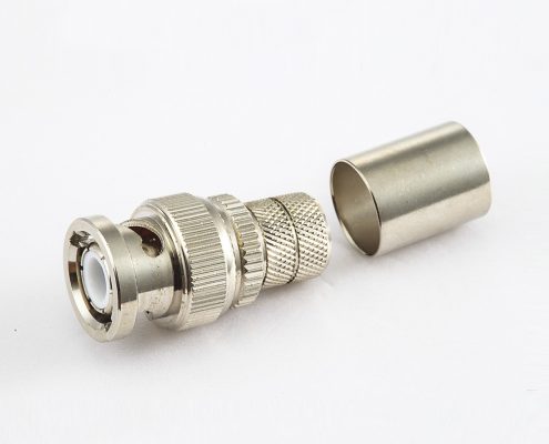 BNC 公頭直式壓接RG213/SYV50-7電纜