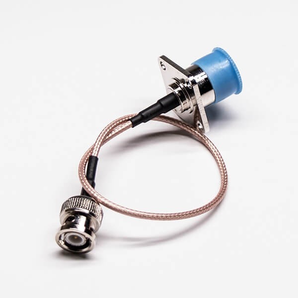 BNC公頭轉N型母頭四孔法蘭直式組裝線材 BNC公頭轉N型母頭四孔法蘭直式組裝線材