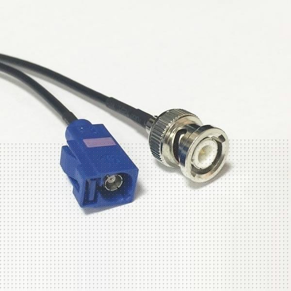 Fakra視頻連接器C型母頭轉BNC公頭接RG174線束 Fakra視頻連接器C型母頭轉BNC公頭接RG174線束