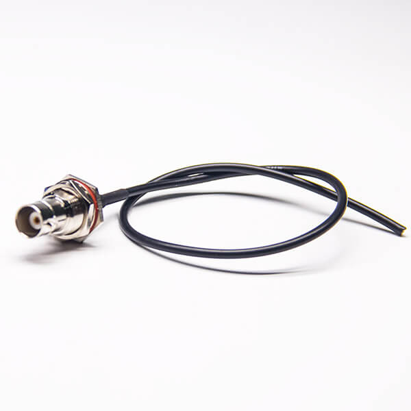 同軸線bnc接頭直式穿墻防水母頭接RG174線 同軸線bnc接頭直式穿墻防水母頭接RG174線