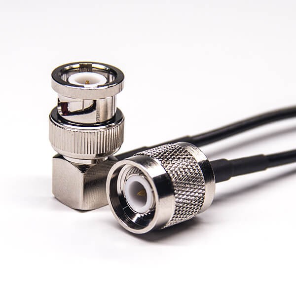 同軸電纜tnc接頭直式轉bnc彎公頭接RG174 同軸電纜tnc接頭直式轉bnc彎公頭接RG174