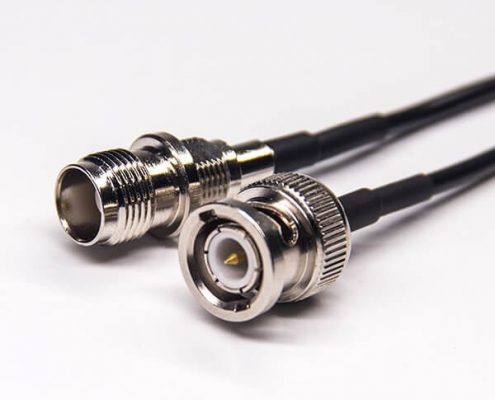 tnc母頭 接頭轉bnc直公頭180度射頻線接RG174線材