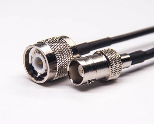 bnc母頭 直頭 組裝式電纜轉bnc直公頭180度接rg174線材