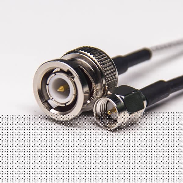 直插式SMA接口公頭鍍鎳轉BNC直式公頭接RG316線 直插式SMA接口公頭鍍鎳轉BNC直式公頭接RG316線