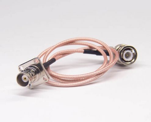 法蘭bnc接頭公轉母同軸電纜連接器接RG316線材